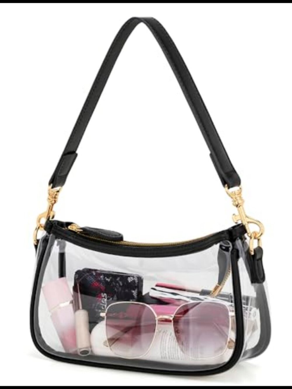 Clear PVC Mini Shoulder Bag Stadium Approved Concert Purse